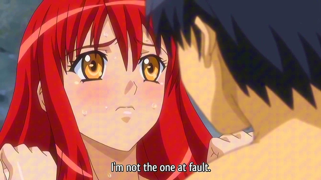 Hentai teen fucks redhead on the beach