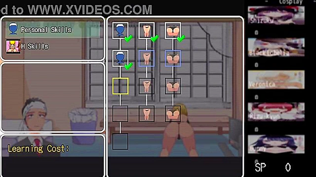 Hentai game My Dress Up Loser - Masturbation Scenes