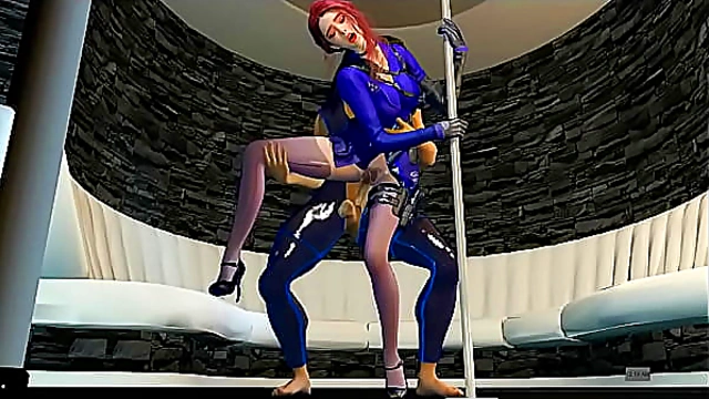 Turntable Girl with a Dangerous Look - 3D Animation Hentai