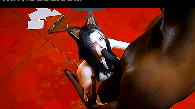 Pixelated Beauty: 3D Girl with a Big Boob Spell - 3D Animation Hentai