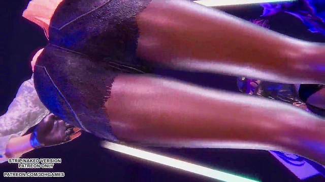 MMD Blackpink - Whistle Ahri Akali Seraphine Sexy Kpop Dance League of Legends Hentai