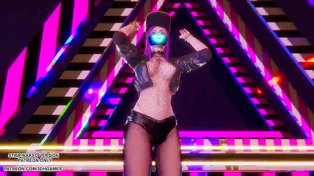 MMD Blackpink - Whistle Ahri Akali Seraphine Sexy Kpop Dance League of Legends Hentai