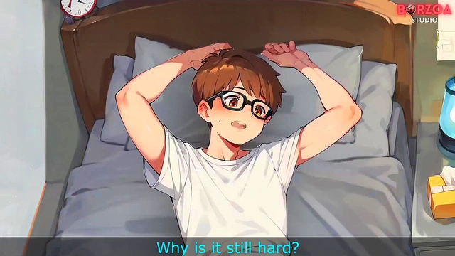 My stepsister caught me masturbating she helped me cum (Hentai3DAnimated)