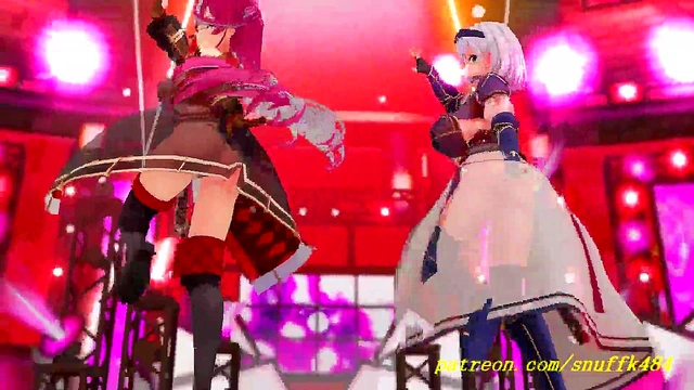noVR mmd Towa Dance 3d hololive Hentai