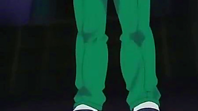 Lesbian threesome and straight hentai sex