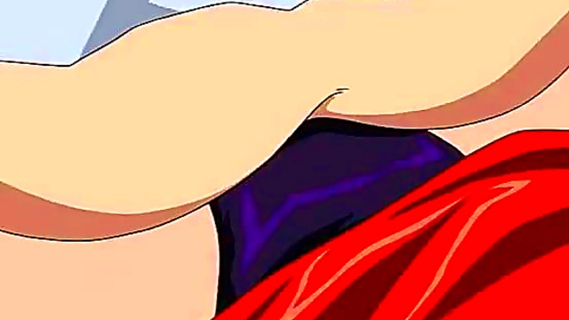 Lesbian hentai fuck with strap-on