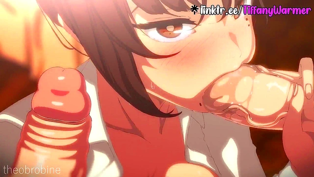 Kobeni blowjob hentai animation