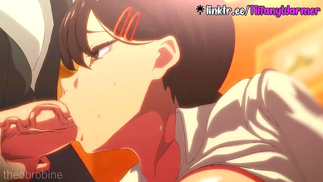 Kobeni blowjob hentai animation