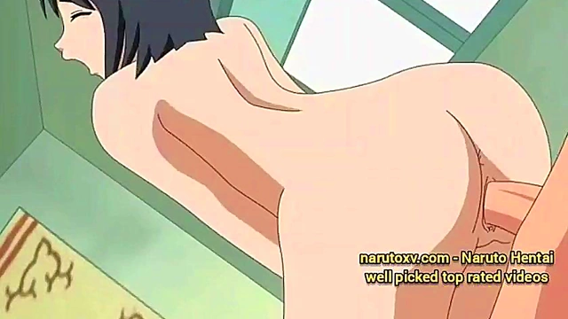 (Eng Sub) Shizune trained Naruto in bed - Naruto Hentai