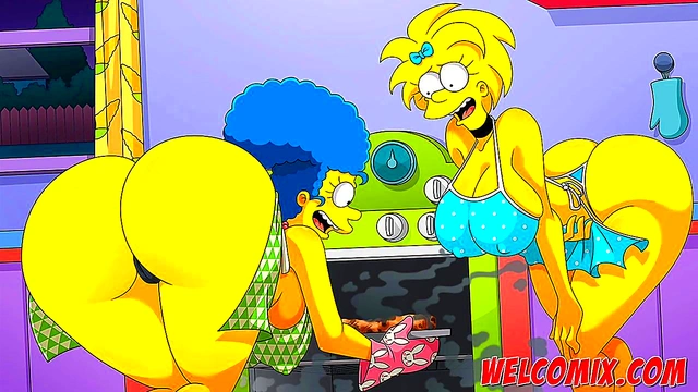 Flandis Fucking The Simptoons Hotties! Pepperoni pizza! The Simptoons