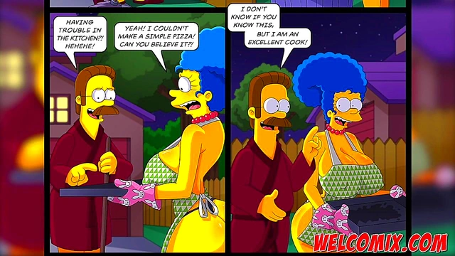 Flandis Fucking The Simptoons Hotties! Pepperoni pizza! The Simptoons