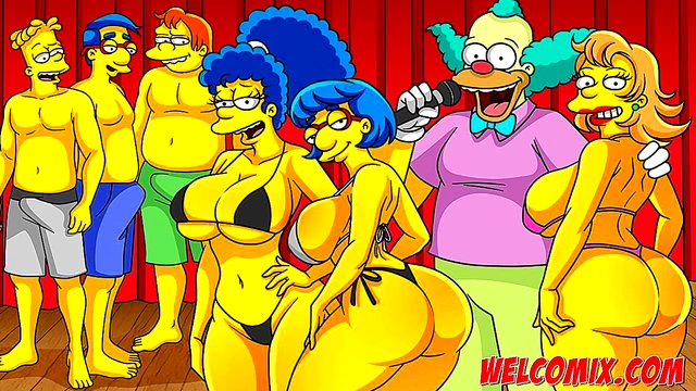 The hottest ass on the beach! Big Butts! The Simpsons Porn