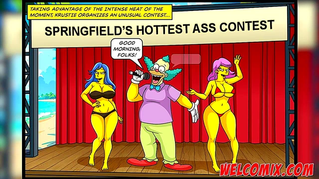 The hottest ass on the beach! Big Butts! The Simpsons Porn