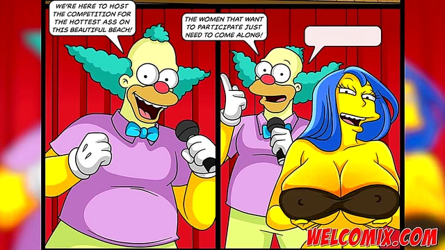 The hottest ass on the beach! Big Butts! The Simpsons Porn