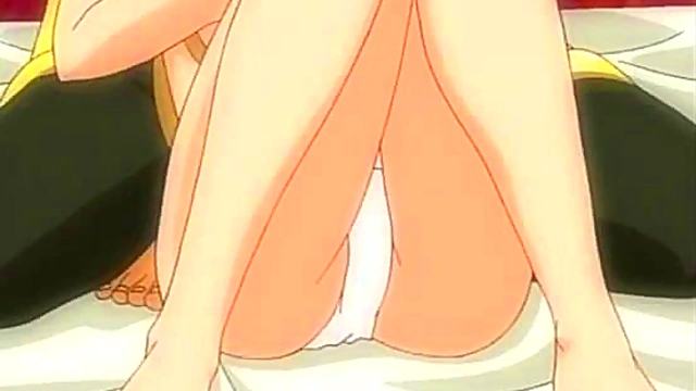 Horny sex scene from teen hentai couple