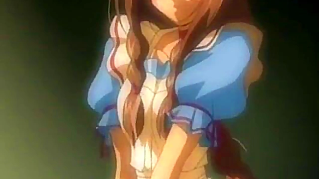 Horny sex scene from teen hentai couple