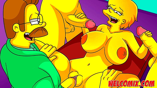 He dumped me, twins fucked me! Simpsons porn