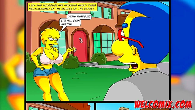 He dumped me, twins fucked me! Simpsons porn