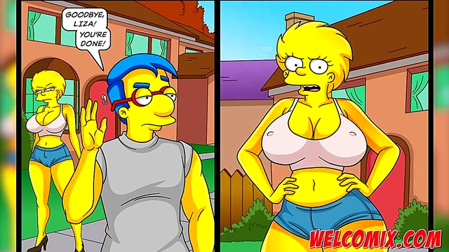 He dumped me, twins fucked me! Simpsons porn