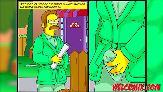 He dumped me, twins fucked me! Simpsons porn
