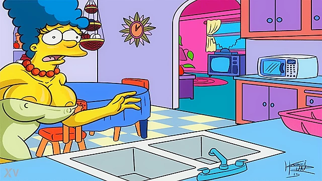 Seductive MILF Simpson Engages In Explicit Adult Activities With Homer GIFs