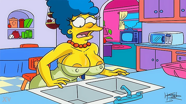 Seductive MILF Simpson Engages In Explicit Adult Activities With Homer GIFs