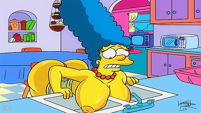 Seductive MILF Simpson Engages In Explicit Adult Activities With Homer GIFs
