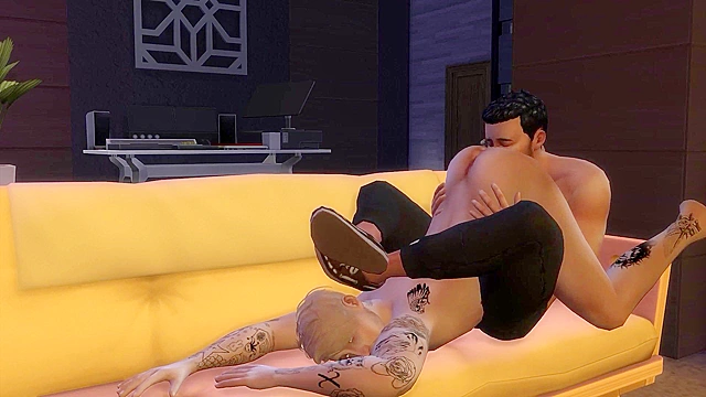 First Time 3D Gay Anal Adventure with a Stranger