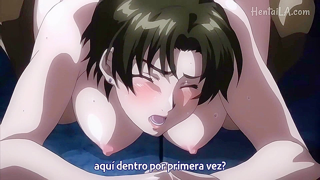 Anime babe seduces her classmate after school