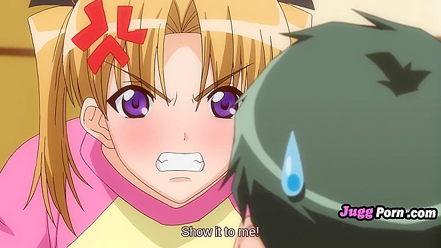 Teen stepsister pleases herself with naughty hands behind closed doors