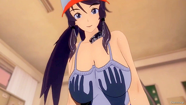 Sexy anime babe gets hardcore action in a virtual world scene