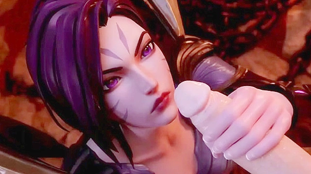 Kaisa Fantasy Action Scene with Two Guys Hardcore Fuck Anime Girl in Futuristic Suit