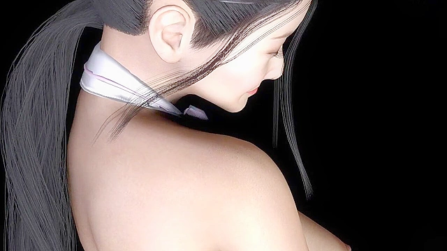 Virtual sex with a Japanese announcer in steamy 3D animation scenes