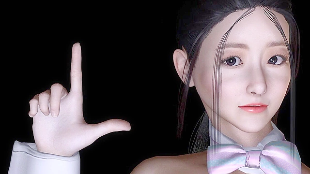 Virtual sex with a Japanese announcer in steamy 3D animation scenes