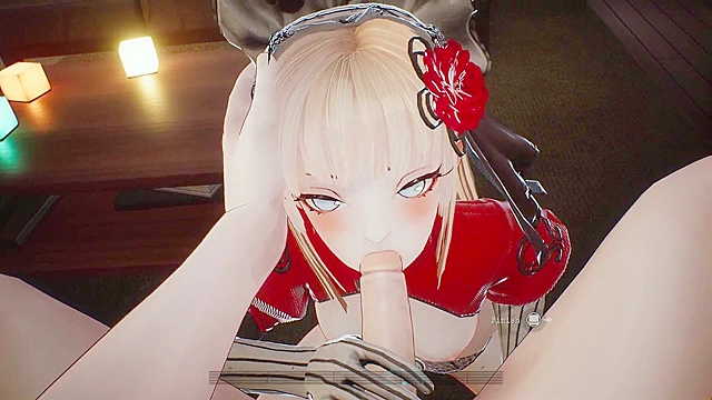 Blonde Temptress in Explicit Fantasy World Action Scene