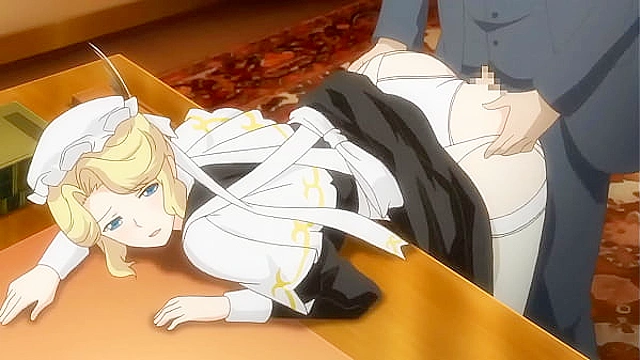 Sexy busty maid gets fucked hard by her horny master