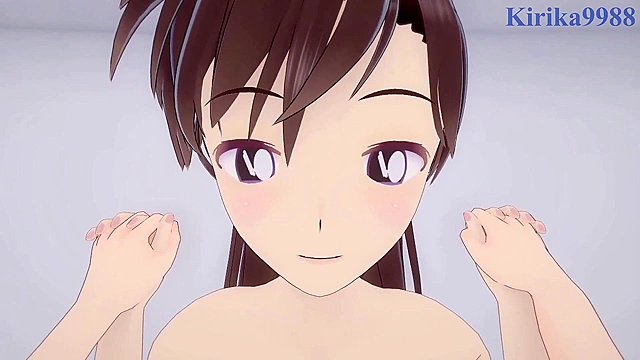 Sonoko's thrilling encounter with Ran Mori at the detective agency. Mature passion blooms.