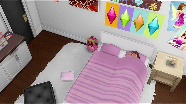 Stepdad seduces his hot teen stepdaughter with passionate sex first thing morning