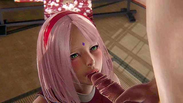 Sakura Gets Sucked Hard by Anime Studs in Explicit Hentai Action