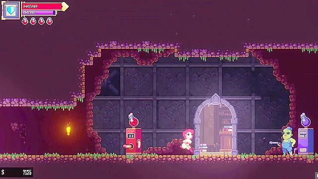 Scarlet Maiden gets pleasured by dungeon plants with a thrilling squirt experience