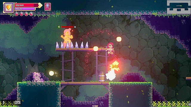 Scarlet Maiden gets pleasured by dungeon plants with a thrilling squirt experience