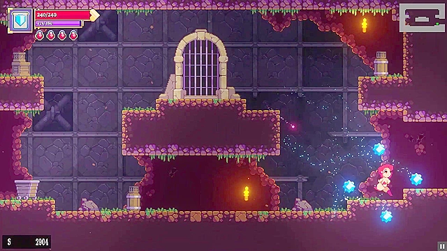 Scarlet Maiden gets pleasured by dungeon plants with a thrilling squirt experience