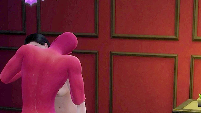 Seductive vampire draws essence from her unwitting prey during their nocturnal meeting