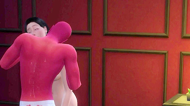 Seductive vampire draws essence from her unwitting prey during their nocturnal meeting