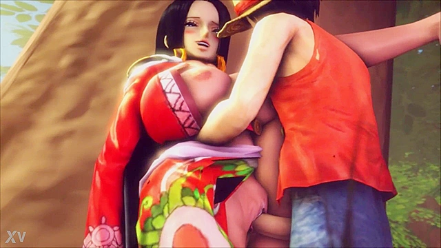 Naughty animation stars explore forbidden realms of desire together