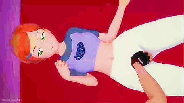 Naughty Gwen seeks out huge cocks for wild hentai fun with mature appeal