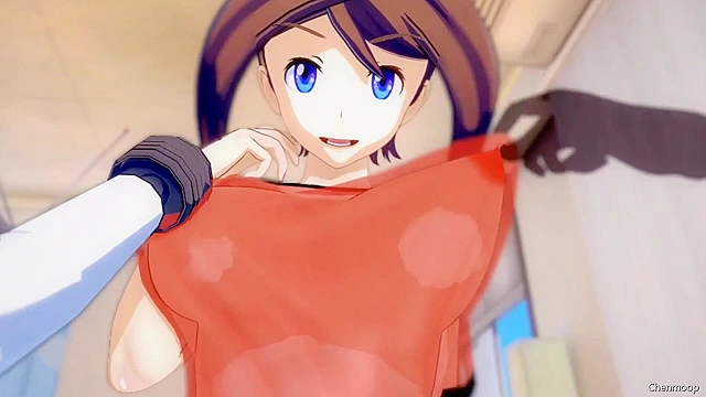 Horny anime chick gets slammed by big dicked dude in wild 3D scene