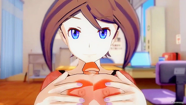 Horny anime chick gets slammed by big dicked dude in wild 3D scene