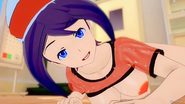 Horny anime chick gets slammed by big dicked dude in wild 3D scene