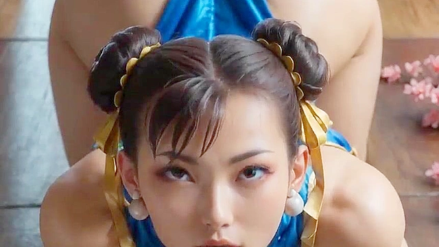 Seductive Chun-Li gives her best ahegao pleasure moment uncensored action